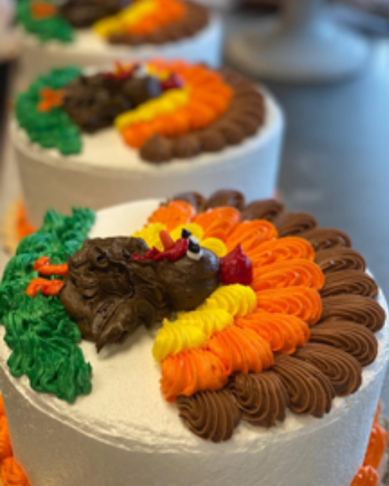 Character Turkey Cake - Bovella's Cafe